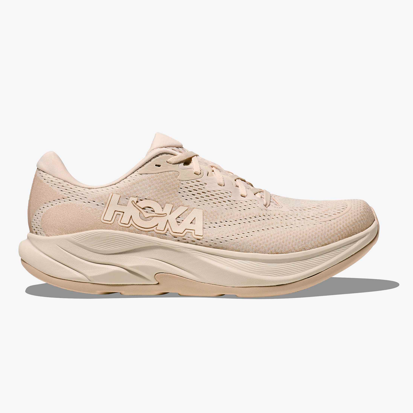 Hoka Rincon 4 lightweight running shoe oatmeal oat milk neutral minimalist colorway