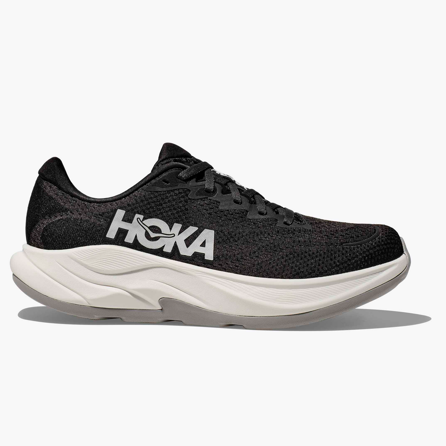 Hoka Rincon 4 lightweight running shoe black white classic two tone colorway