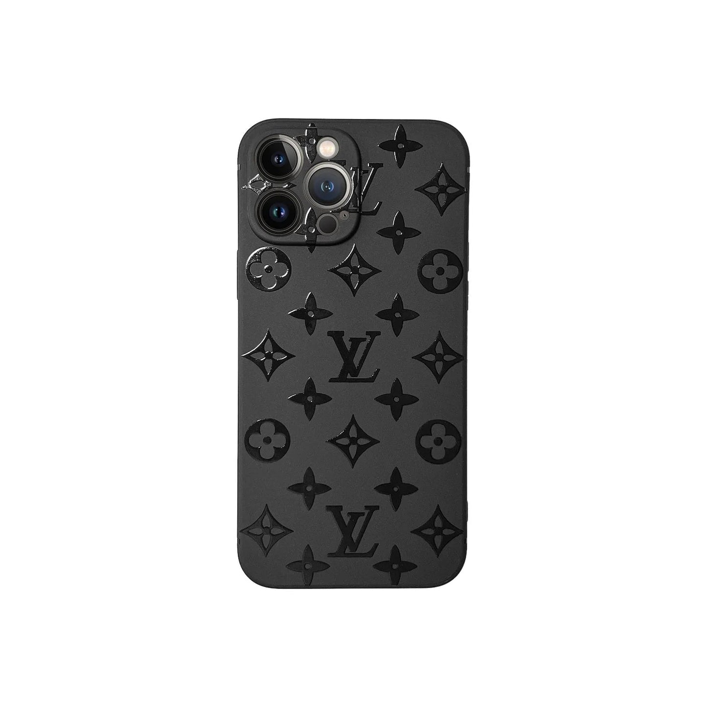 Black Monogram iPhone Case – Slim Protective Designer Case