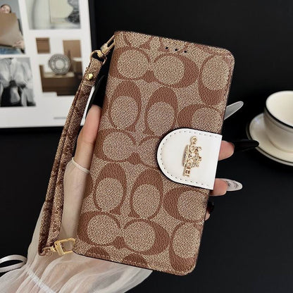 Leather Flip iPhone Case  With Card Holder