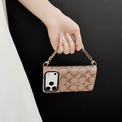 Leather Flip iPhone Case  With Card Holder