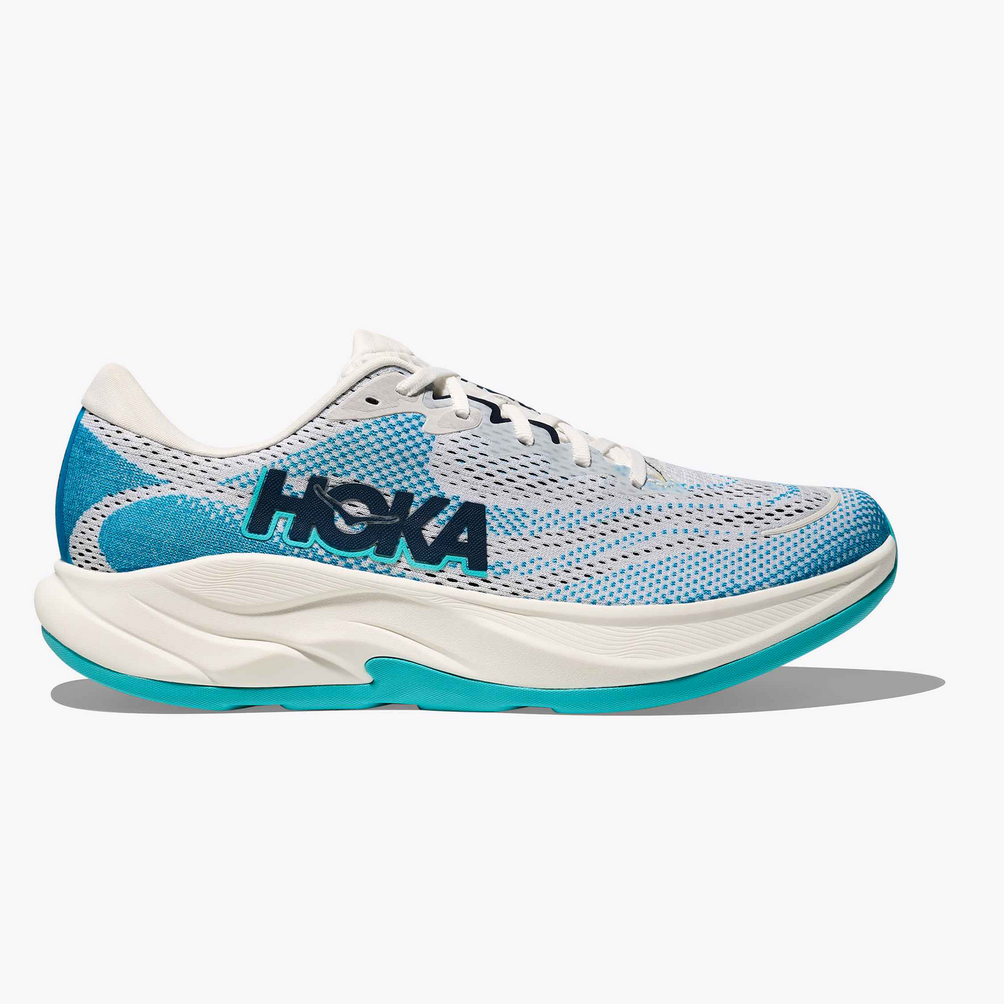 Hoka Rincon 4 lightweight cloud cushion running shoe frost skyward blue women